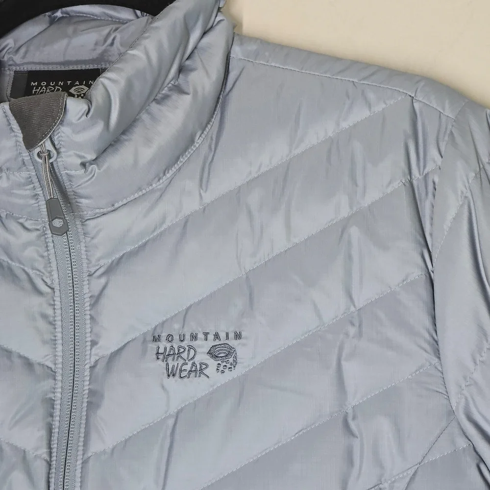Mountain Hardwear Light Blue/Grey XL Puffer Jacket - Picture 2 of 7